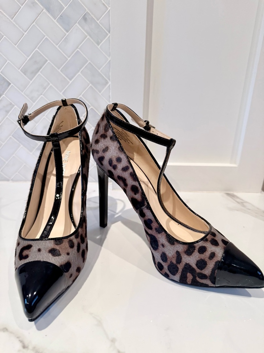 NEW! Nine West "Lavish" Leopard Print Heels, Size 7.5
